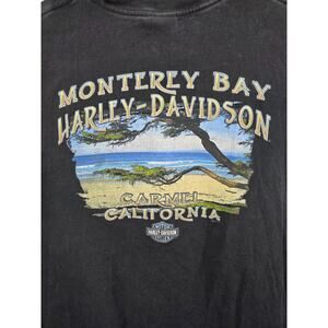 Harley-Davidson Monterey‎ Bay Graphic T-Shirt 2XL Black Cotton